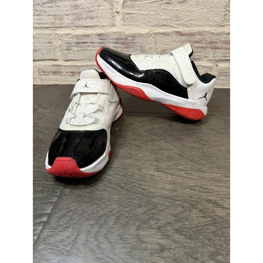 Nike Jordan 11 CMFT Low (PS) White University‎ Red Black Kids Youth Size 2Y